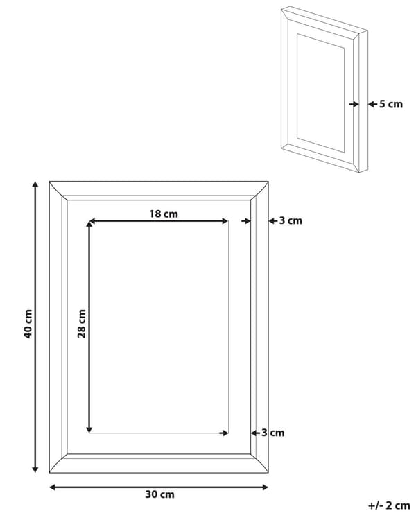 Inramad väggkonst Blå och Grå Tryck Guld och Svart ram 30 x 40 cm Skyskrapor City Passe-Partout Industriell Minimalistisk