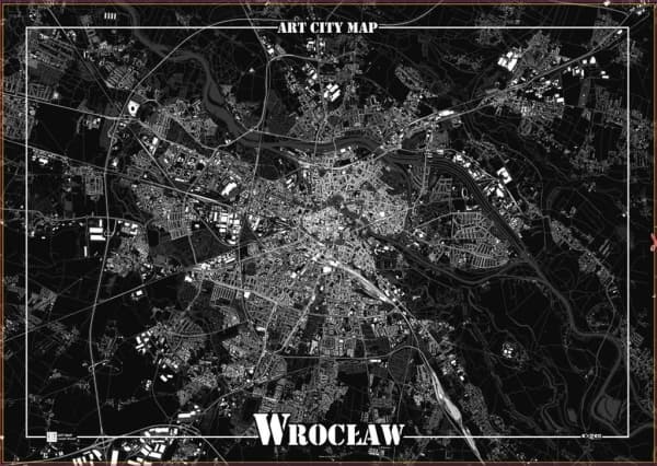 Art-Map Dekorativ plakat - Wrocław