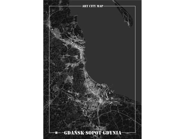 Art-Map koristejuliste - Gdansk, Gdynia, Sopt