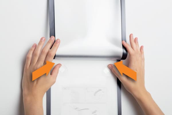 Magnetram DURAFRAME tapet A4 svart