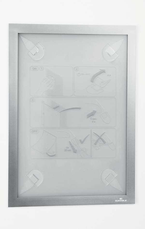 Magnetram DURAFRAME tapet A4 silver