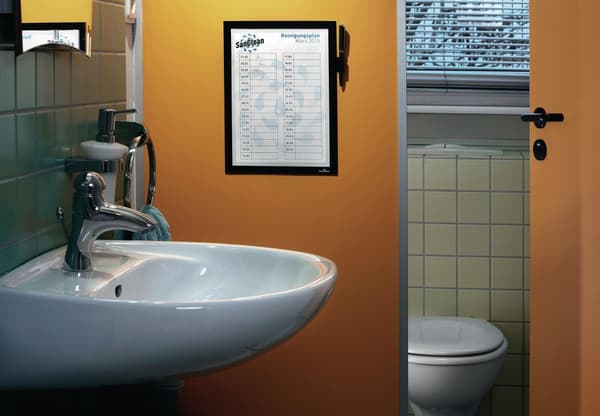 Magnetram självh DURAFRAME note A4 svart