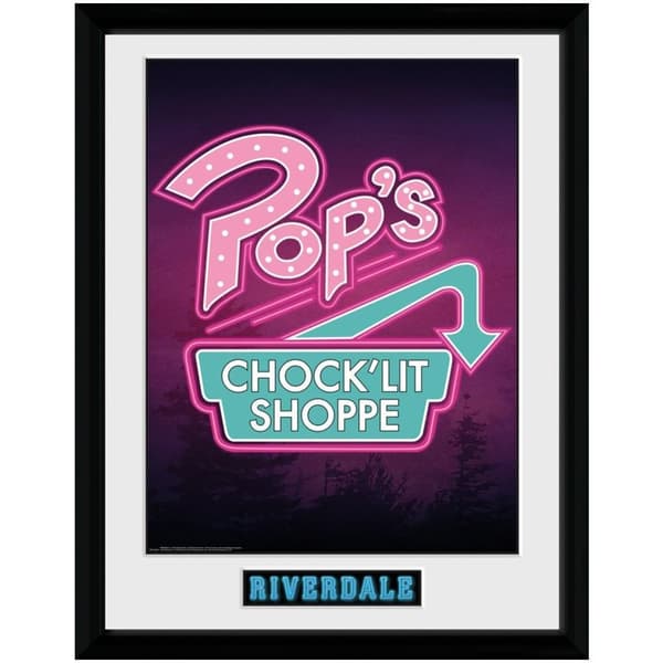 Riverdale Pop´s indrammet plakat Pink/White One Size