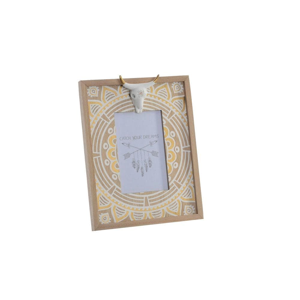 Fotoram DKD Home Decor Trä Glas Boho (10 x 10 x 15 cm)