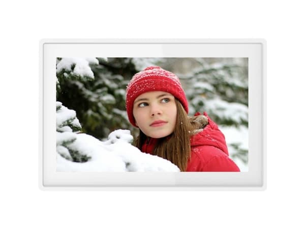 DENVER FRAMEO PFF-1021WHITE - Digital fotoramme - 16 GB - 10.1" - 1280 x 800 - hvit