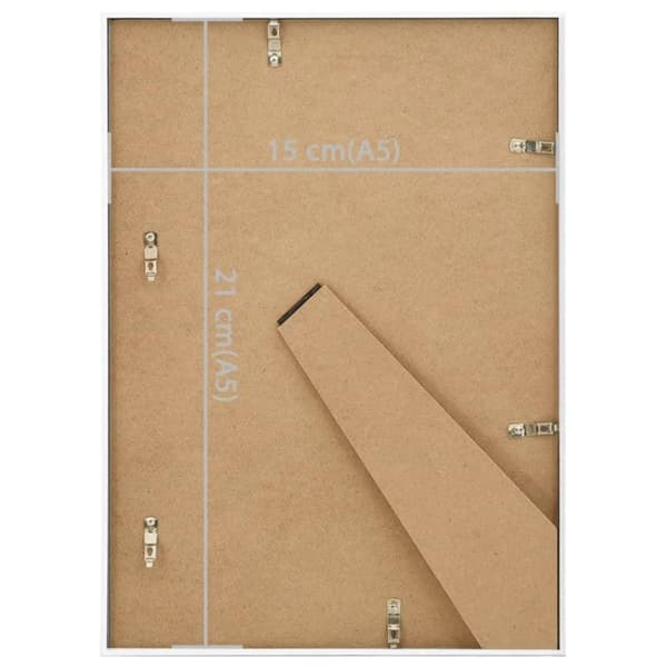 vidaXL billedrammer 3 stk. til bord 15x21 cm MDF hvid