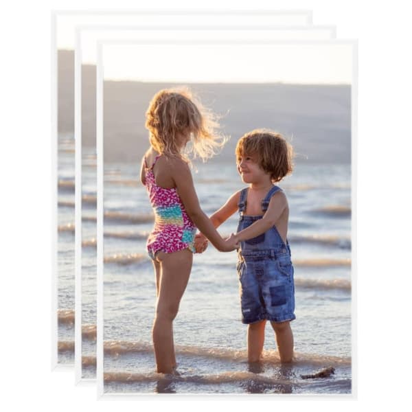 vidaXL billedrammer 3 stk. til bord 15x21 cm MDF hvid