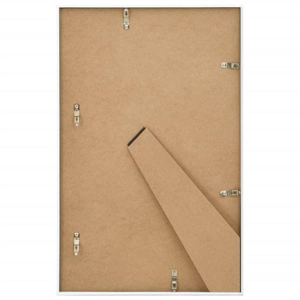 vidaXL Fotorammekollasj for bord 3 stk hvit 10x15 cm MDF
