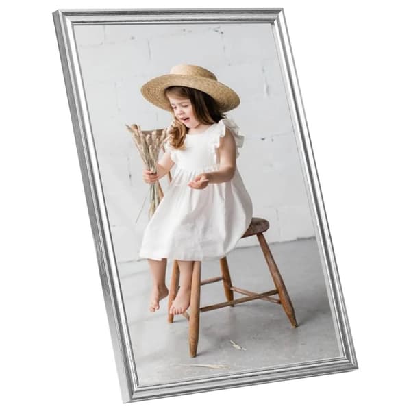 vidaXL Fotoramar 5 st för vägg silver 70x90cm MDF