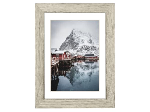 Fotoramme Ramme Hama Hama Oslo grå furu 15 x 20 tre inkl. Postkasse 175942