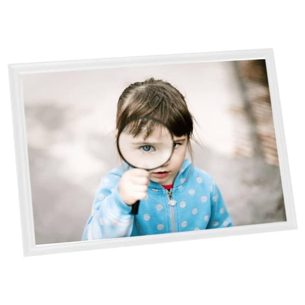 vidaXL Fotoramar 3 st för bord vit 13x18 cm MDF