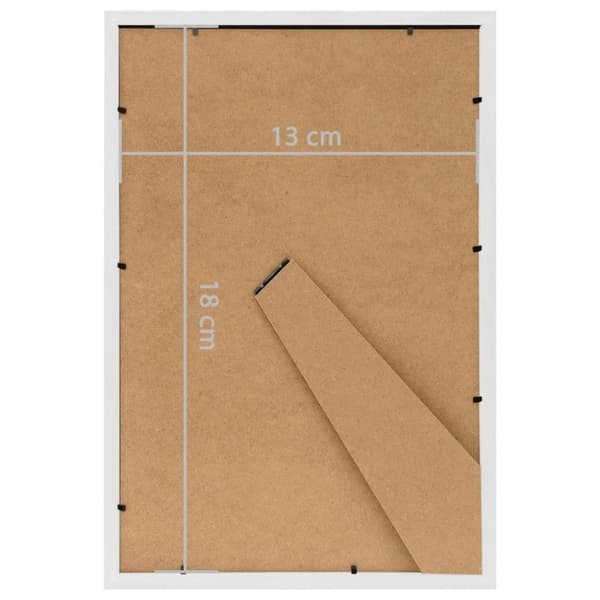 vidaXL Valokuvakehyskollaasi 3 kpl pöydälle valk. 13x18cm MDF