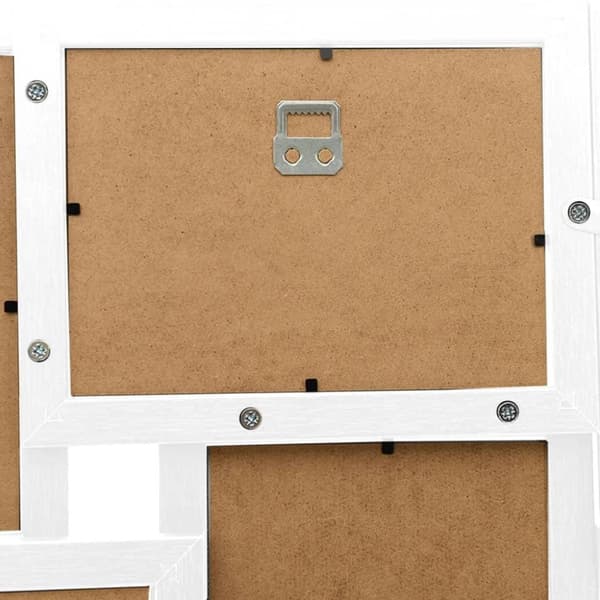 vidaXL Fotorammekollasj for 24x(10x15 cm) bilde hvit MDF