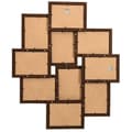 Miniatyrbilde 3 av 7: vidaXL Fotorammekollasj for10x(10x15 cm) bilde mørkebrun MDF