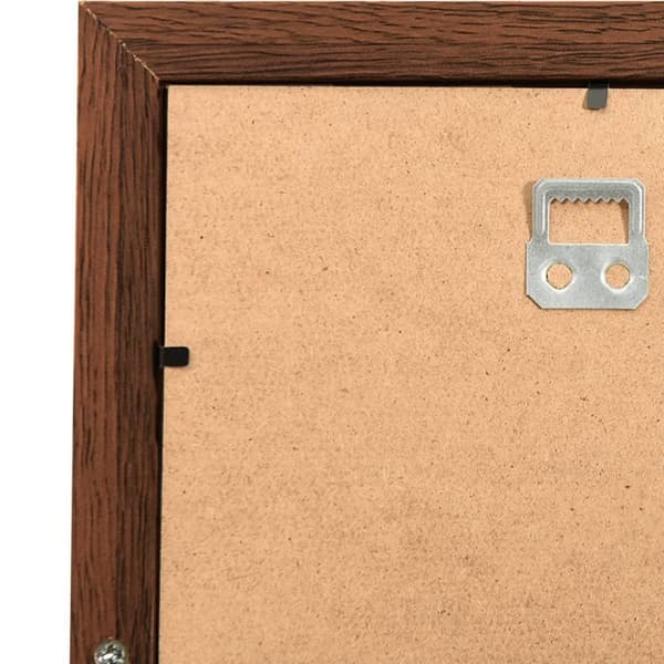 vidaXL Fotorammekollasj for10x(10x15 cm) bilde mørkebrun MDF