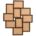 Miniatyrbilde 3 av 7: vidaXL Fotorammekollasj for 10x(13x18 cm) bilde mørkebrun MDF
