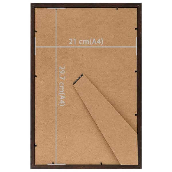 vidaXL Fotorammekollasje for bord 3 stk svart 21x29,7 cm MDF
