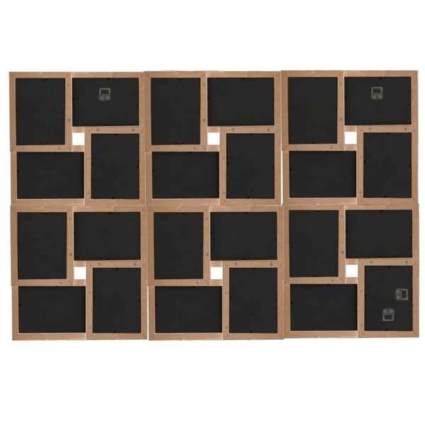 vidaXL Kollaasi valokuvakehys 24x(13x18 cm) kuville vaaleanruskea MDF