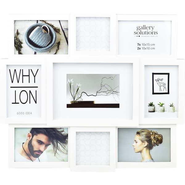 Focus Collage 9 Pictures White