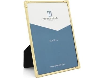 Zilverstad Decora, Metall, Gull, Enkel bilderamme, Bord, Vegg, 15 x 20 cm, Rektangulær