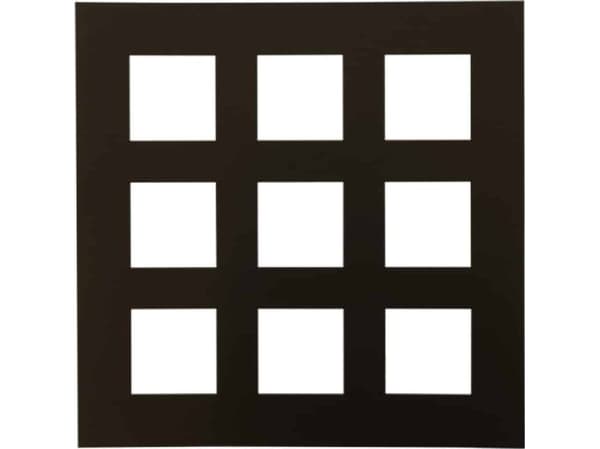 Ramka Focus Focus Passepartout 50x50 / Collage 9 pic Black w. black core