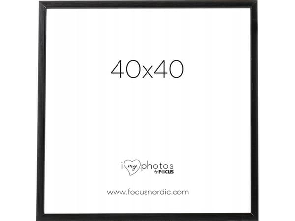 Valokuvakehys Focus Rock Musta 40x40