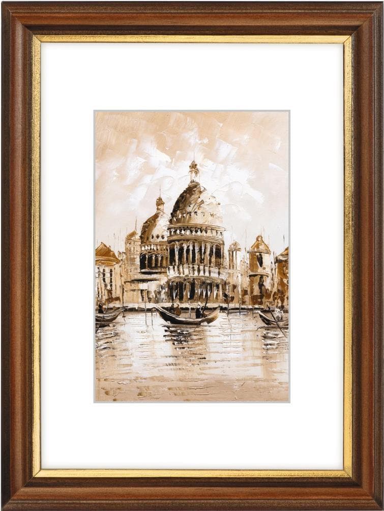 Hama Venedig - trä - brun - enkel tavelram - glans - vägg - 10 x 15 cm (00175876)