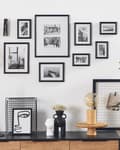 Miniatyrbild 2 av 5: Set med 8 inramade foton Svart olika storlekar Modern dekor Kollage