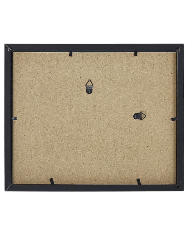 Set med 6 inramade foton Svart Olika storlekar Moderna Passpartout Väggdekoration Galleri Krokar