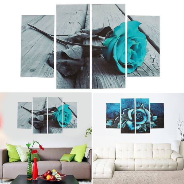 Oinramad Modern Canvas Oljemålning Bildtryck Hemvägg Juldekor