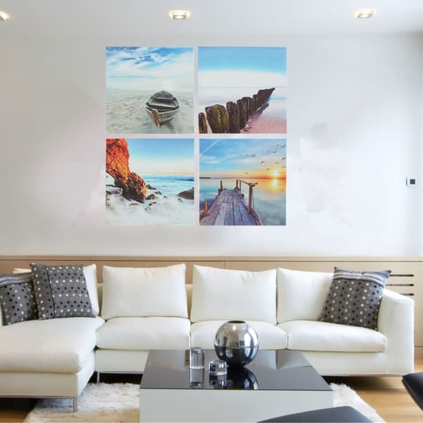 Oinramad Modern Canvas Oljemålning Bildtryck Hemvägg Juldekor
