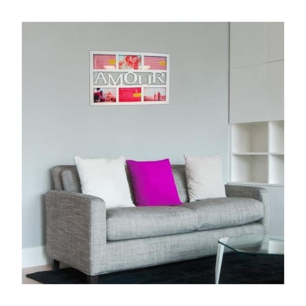 Rektangulär Love fotoram för 6 foton pele mele