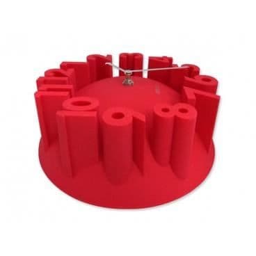 Klocka stora siffror 3D-effekt vit hem deco ovanlig design.