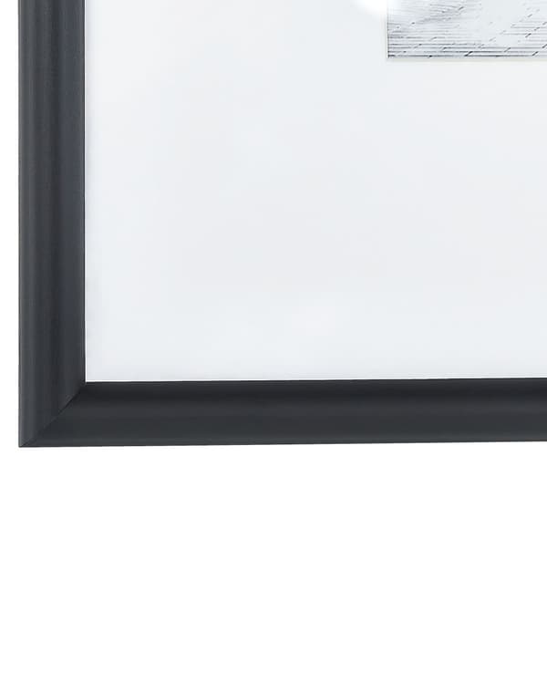 Billedrammer Sort MDF Sæt 8 stk Billedvæg Plakat Fotorammer Forskellige Størrelser Moderne Indretning til Stuen Soveværelse Galleri