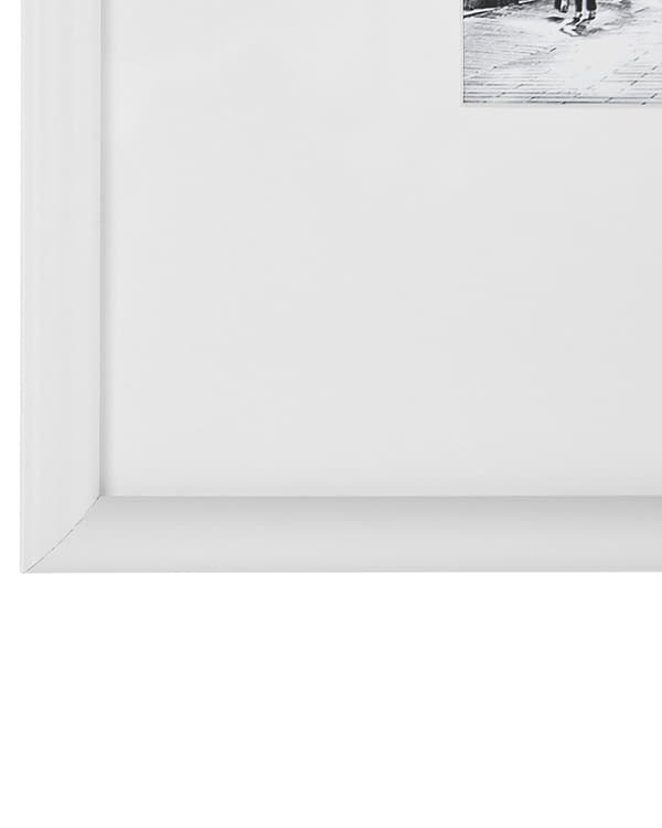 Billedrammer Hvid MDF Sæt 8 stk Billedvæg Plakat Fotorammer Forskellige Størrelser Moderne Indretning til Stuen Soveværelse Galleri