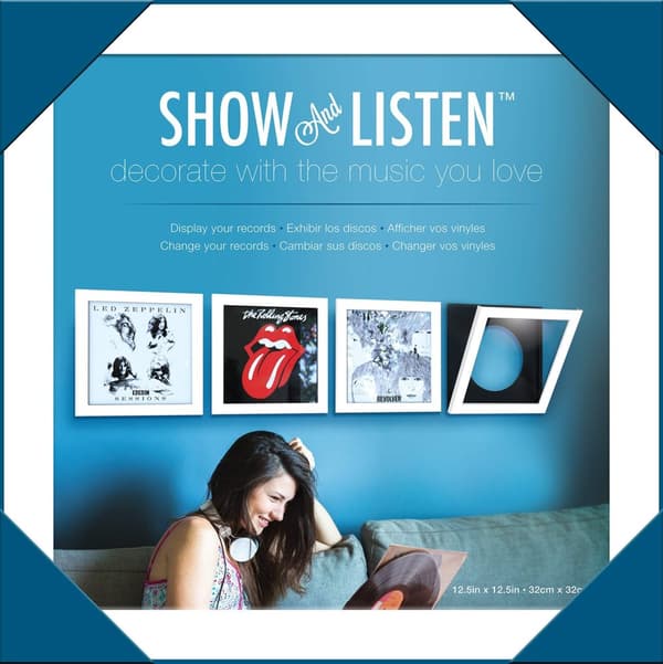 Vinyl frame: Show And Listen - White (1-pack)