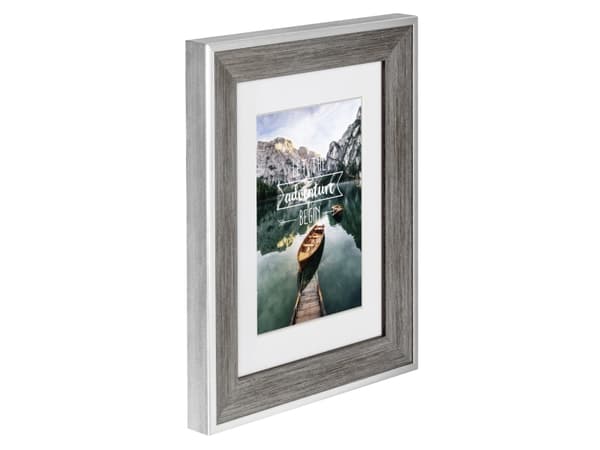 Hama Sierra, Enbildsram, Glas, Polystyren, Grå, Bord, Vägg, 7 x 10 cm, Rektangulär