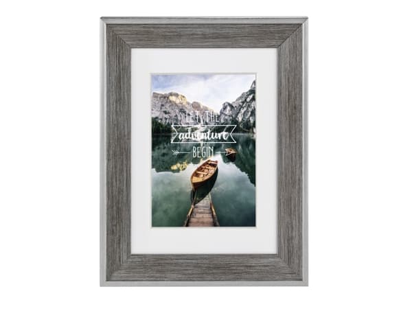 Hama Sierra, Enbildsram, Glas, Polystyren, Grå, Bord, Vägg, 7 x 10 cm, Rektangulär