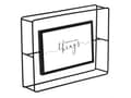 Miniatyrbild 4 av 4: Hama Cleveland, Glas, Metall, Svart, Enbildsram, Matt, Bord, 10 x 15 cm
