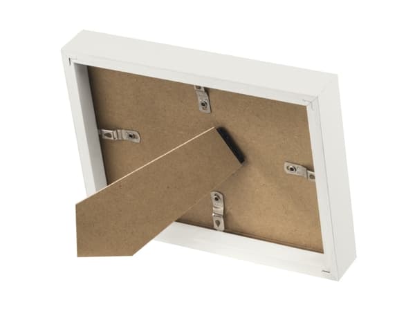 Hama Copenhagen, Glas, MDF, Vit, Enkel tavelram, Bord, Vägg, 10 x 15 cm, Reflekterande