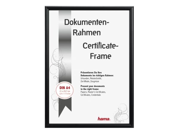 Hama Detroit, Aluminium, Svart, Enkel bilderamme, Matte, Bord, 15 x 20 cm
