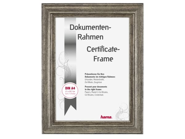 Hama 175799 Kunststoffrahmen "Lobby, Glas, Polystyren, Brons, Enstaka tavelram, Bord, Vägg, 15 x 20 cm, Rektangulär