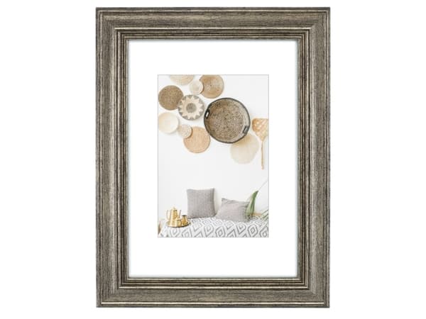 Hama 175798 Kunststoffrahmen "Lobby, Glas, Polystyren (PS), Brons, Enstaka tavelram, Bord, Vägg, 13 x 18 cm, Oval
