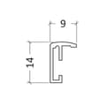 Miniatyrbild 3 av 3: Fotoram matt guld 50 x 70 cm Matt guld 510x16x710mm (1st)