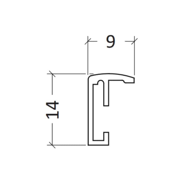 Fotoram matt guld 50 x 70 cm Matt guld 510x16x710mm (1st)