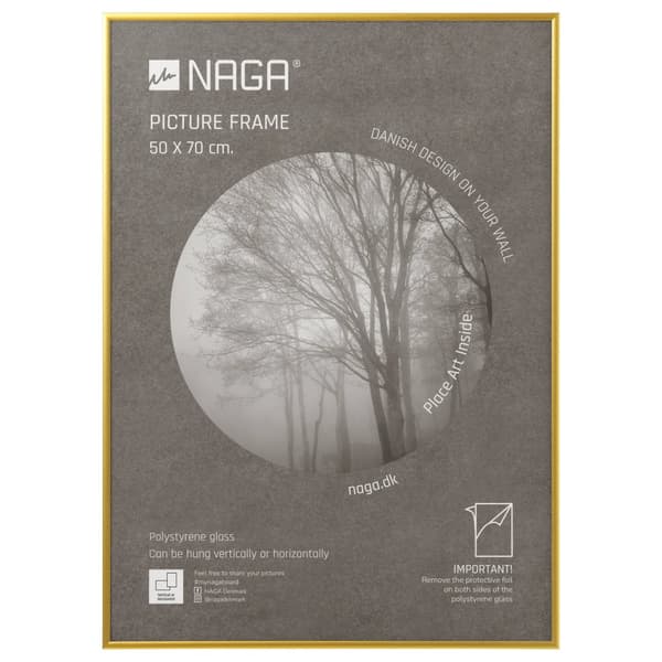 Fotoram matt guld 50 x 70 cm Matt guld 510x16x710mm (1st)