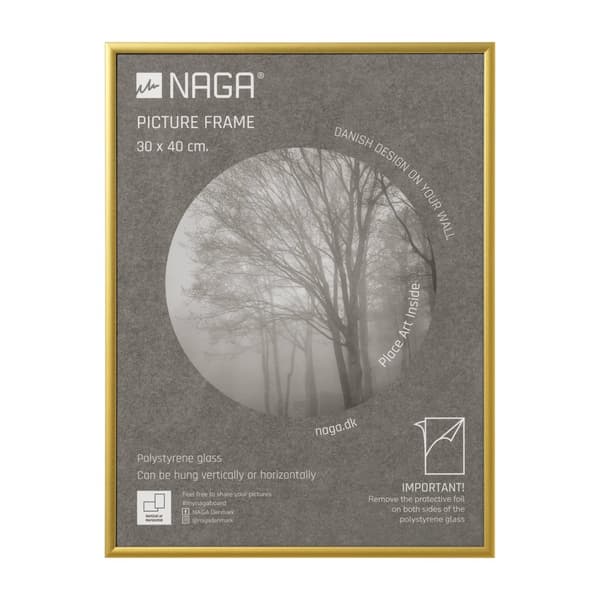 Fotoram matt guld 30 x 40 cm Matt guld 310x16x410mm (1st)