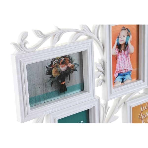 Fotoram DKD Home Decor Glas Vit PP Urban (52,5 x 2 x 35 cm) (2 antal)