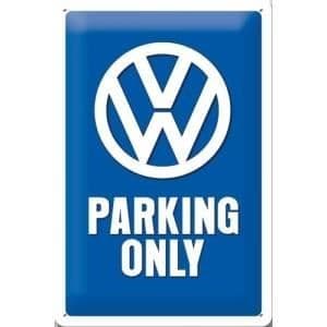 Metallplatta 20 X 30 cm VW Volkswagen: Endast parkering