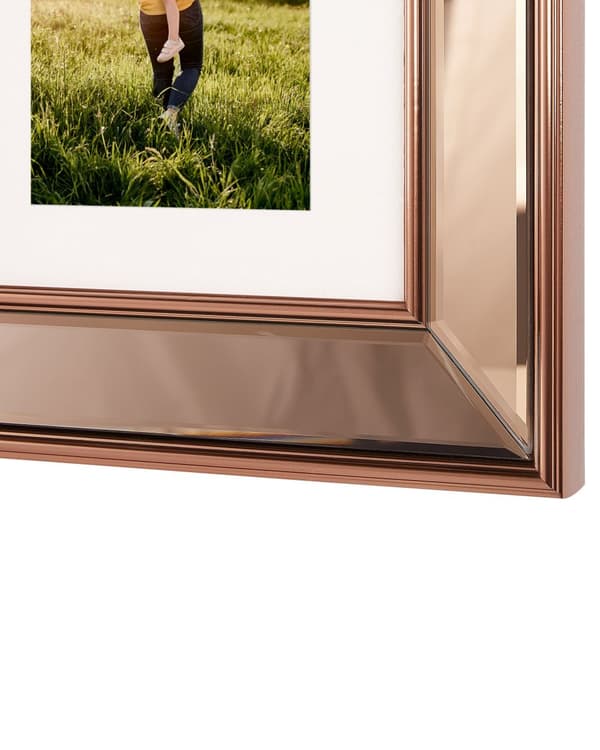 Bilderamme Kobber Glass Plastikk 52 x 52 cm Collage 6 bilder Tilbehør Dekorativt Klassisk stil